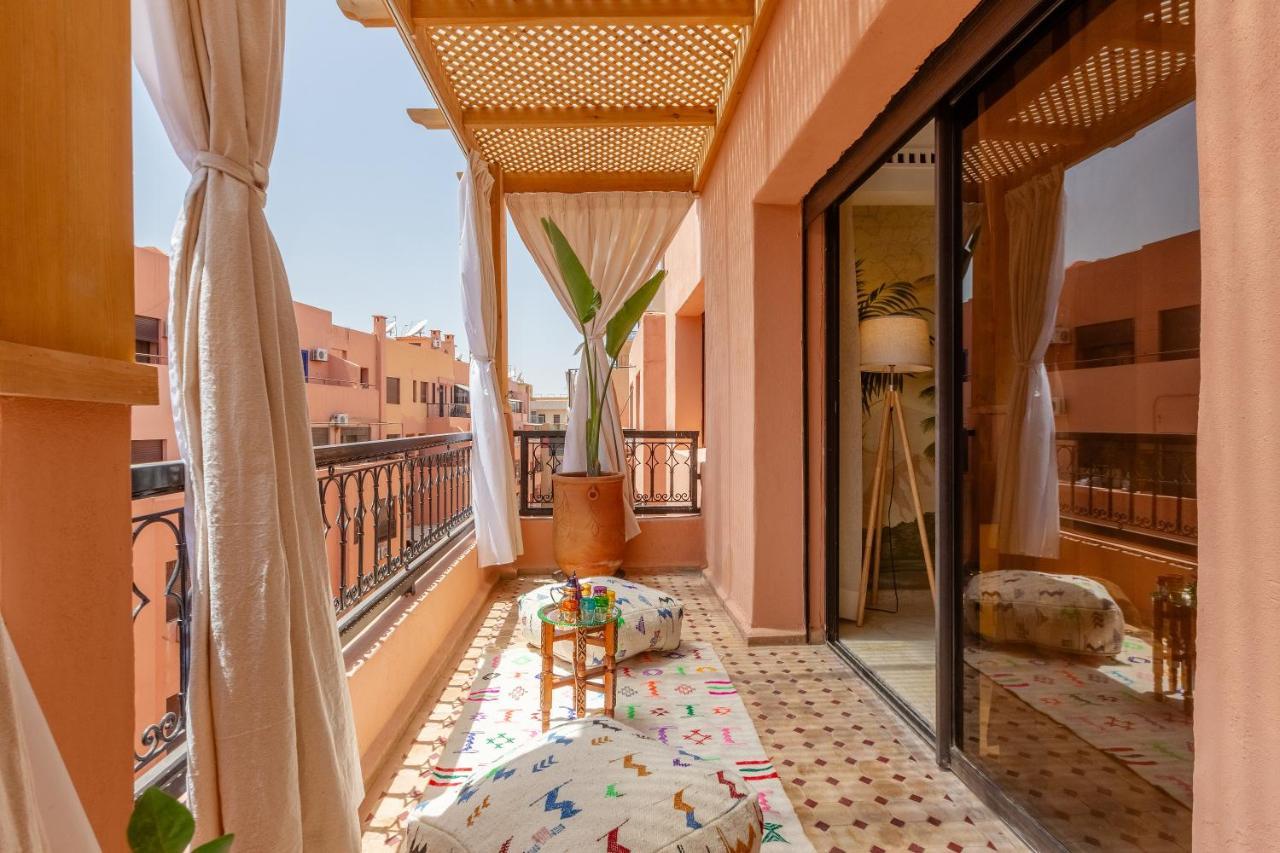 Le Palmier - Appartement Authentique A Gueliz Marrakesh Exterior foto