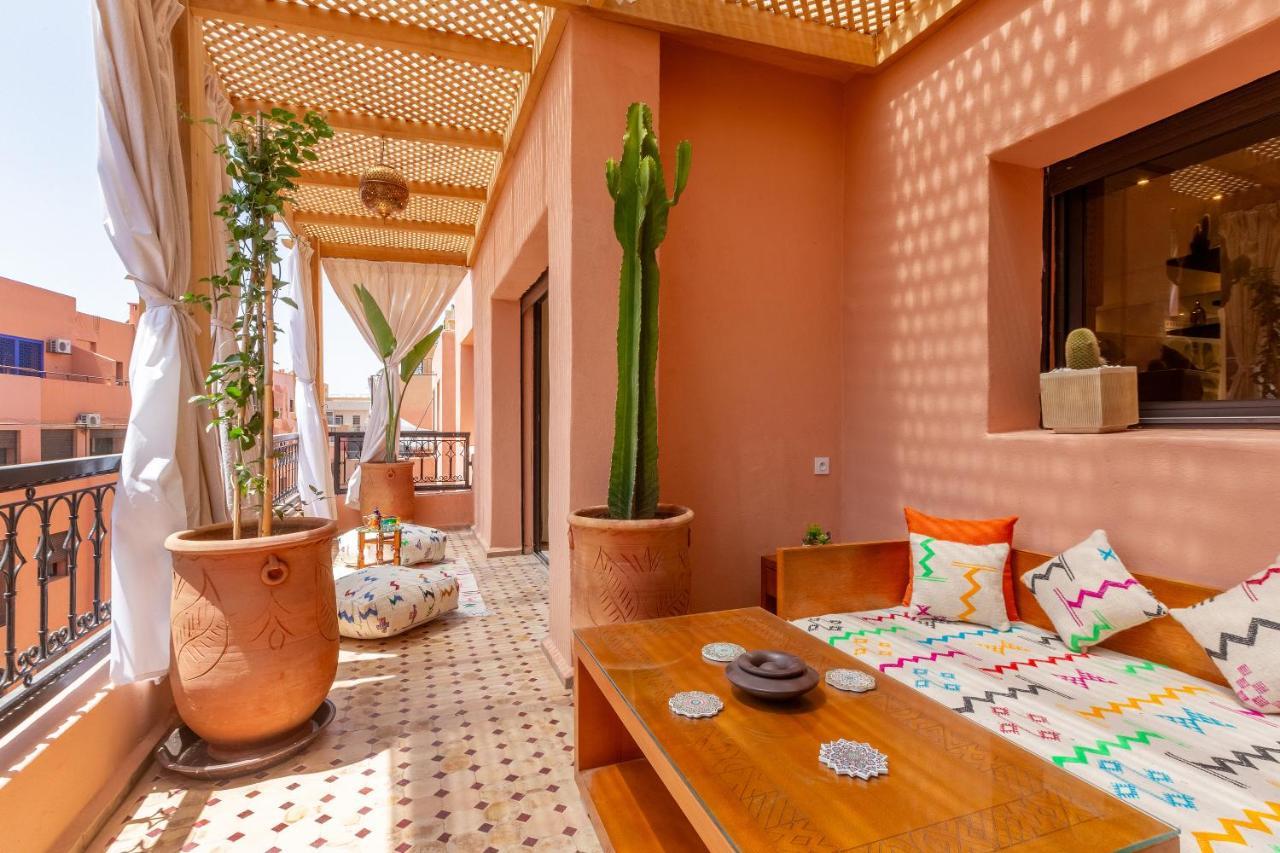 Le Palmier - Appartement Authentique A Gueliz Marrakesh Exterior foto