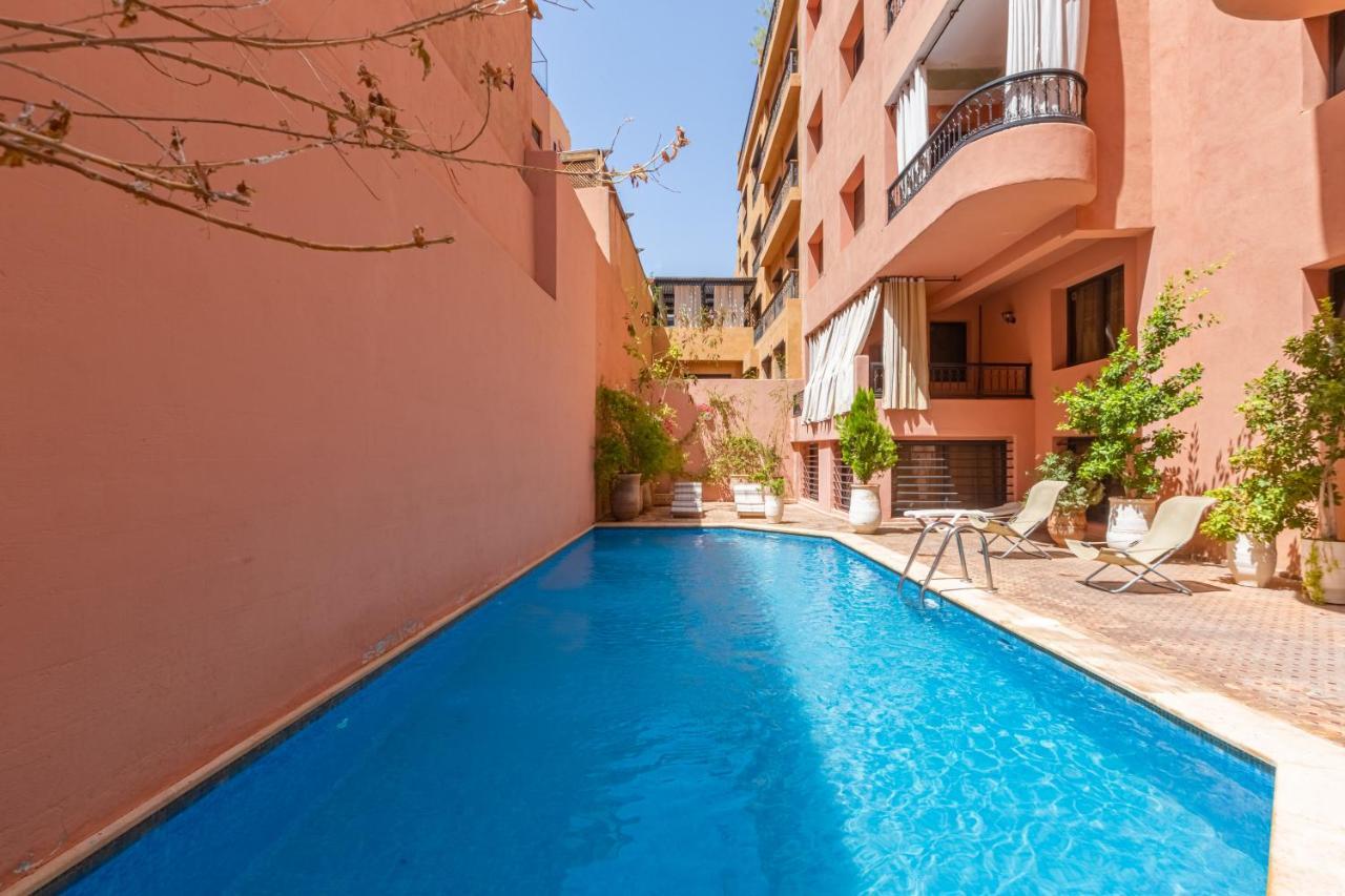 Le Palmier - Appartement Authentique A Gueliz Marrakesh Exterior foto